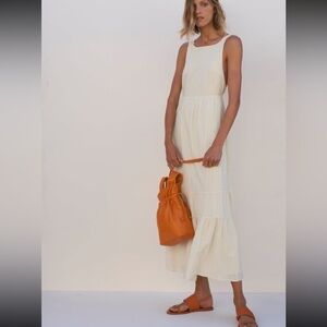 Zara rustic halter neck dress